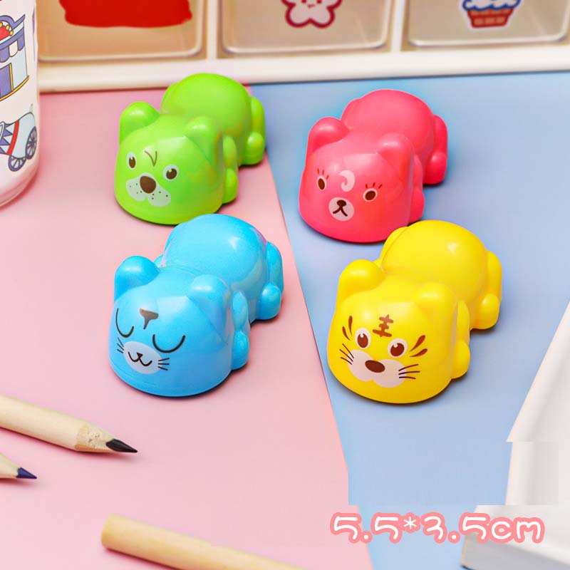 Đồ Chuốt Bút Chì Hình Động Vật Hoạt Hình Đáng Yêu Dành Cho Học Sinh