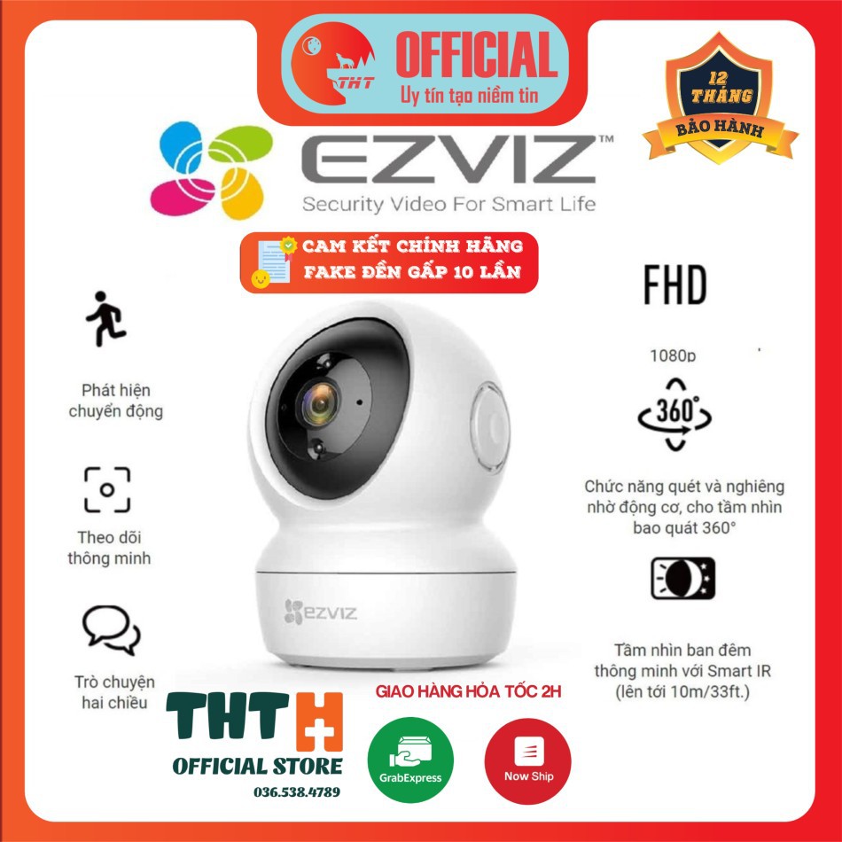 [Mẫu Mới] Camera 2M IP WIFI EZVIS C6N CV246 C6CN 1080P FULL HD