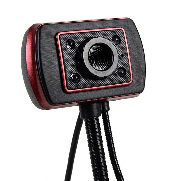 (Bảo hành 06 tháng) Webcam Chân Cao có mic dùng cho máy tính có tích hợp mic và đèn Led trợ sáng -Webcam máy tính để bàn