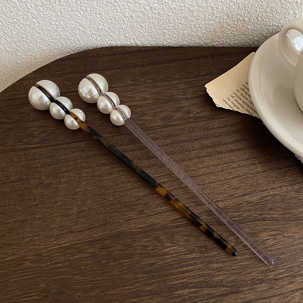 Trâm cài tóc bằng hợp kim đính ngọc trai giả phong cách Hàn Quốc cổ điển cho nữ