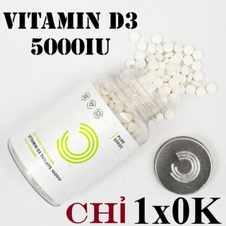 Thực phẩm bổ sung bulk powders vitamin d3 5000iu 90 viên