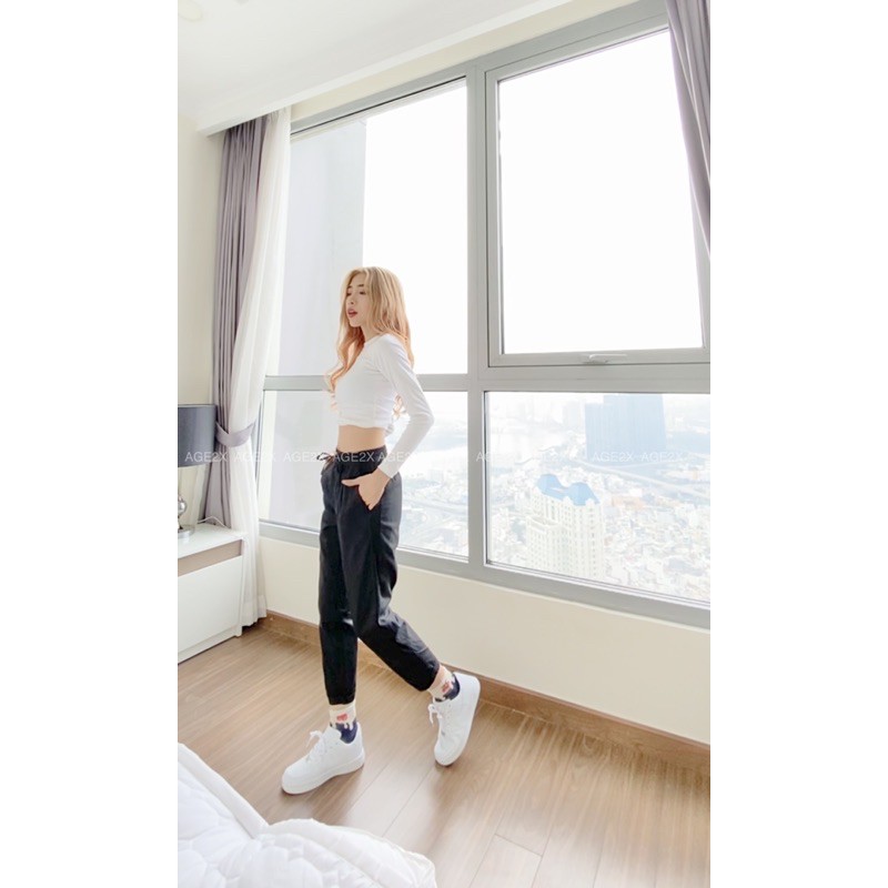 (Chính Hãng)  Quần khaki nữ dáng quần baggy, co giãn, siêu dễ phối đồ