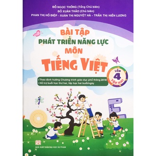 Sách - Bài tập phát triển năng lực môn Tiếng Việt lớp 4 Tập 2