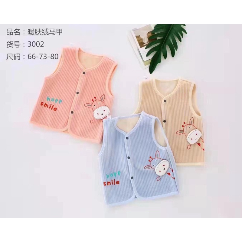 Áo gile nhung Quảng Châu siêu ấm, mềm, mịn cho bé