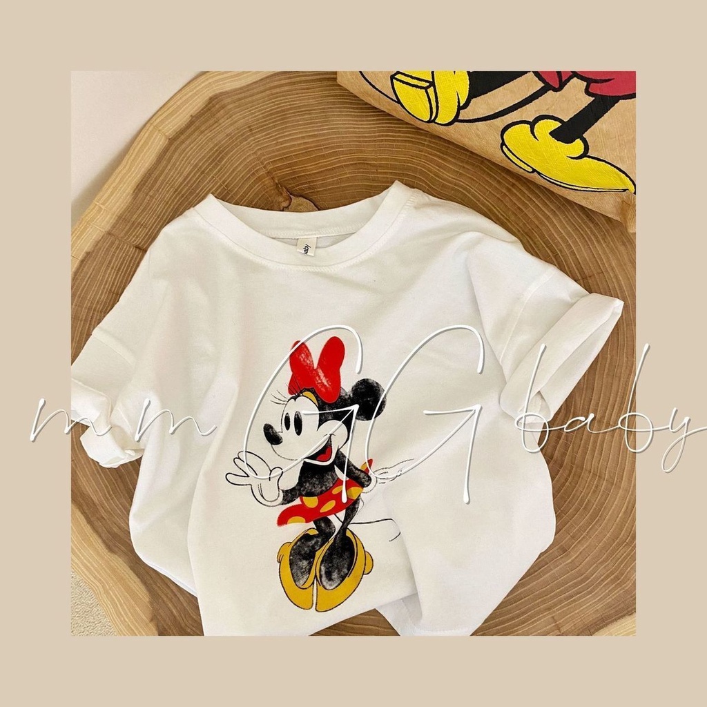 Áo Thun Tay Ngắn Vải Cotton In Hoạt Hình Vịt Donald Kiểu Hàn Quốc Dễ Thương Cho Bé