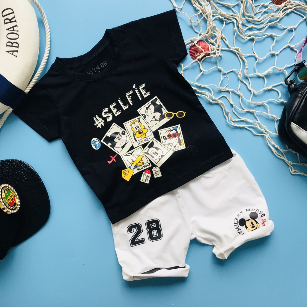 ĐỒ BỘ THUN BÉ TRAI HÌNH MICKEY
