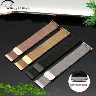 Dây đồng hồ thép lưới Milanese SIÊU MỎNG KHÓA NAM CHÂM CAO CẤP