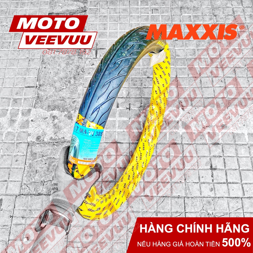 Vỏ lốp xe Maxxis 70/90-17 Gai xương cá phượng hoàng V6 (Dùng ruột)