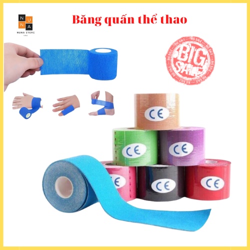 Băng quấn thể thao, quấn khớp chân tay giúp ổn định khớp chất liệu cao su non chống chấn thương