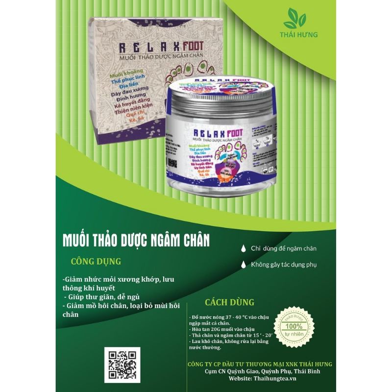 Muối ngâm chân Relax Foot (400g) - Thảo dược An Thái Hưng