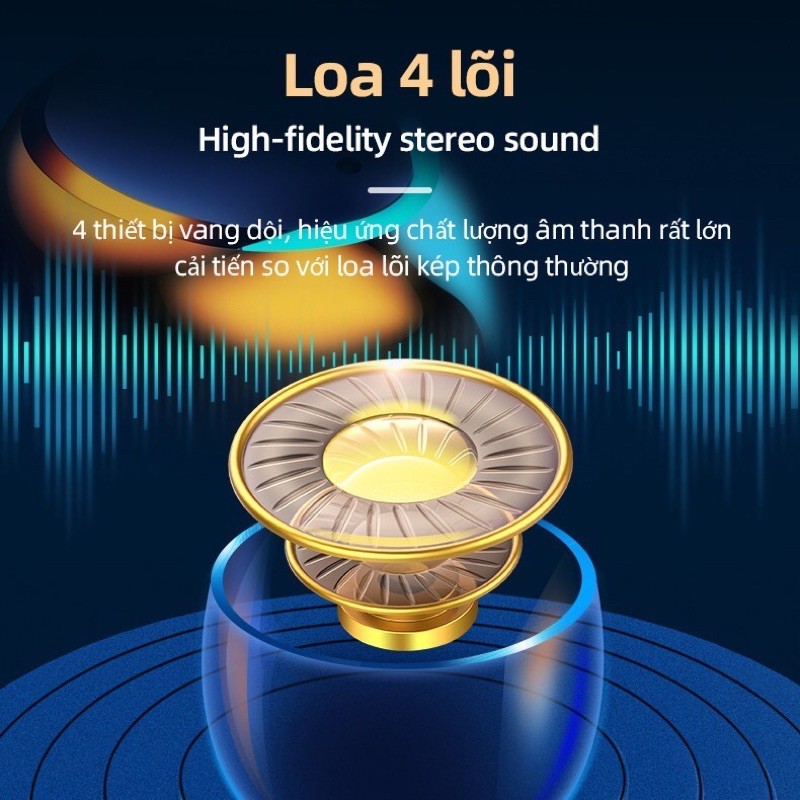 Tai Nghe Không Dây , Tai Nghe Bluetooth 5.0 Amoi F9-5 TWS True Wireless Stereo