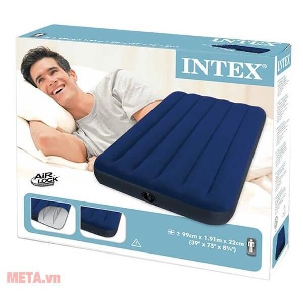 Đệm hơi cá nhân 1m Intex 68757 (99x191x22cm) kèm bơm điện