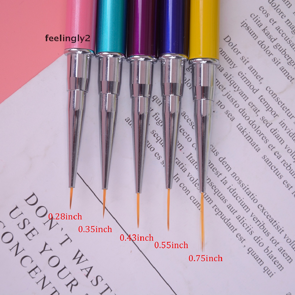 [Hàng mới về] Cọ vẽ trang trí móng tay nghệ thuật siêu mỏng tiện dụng tùy chọn màu sắc