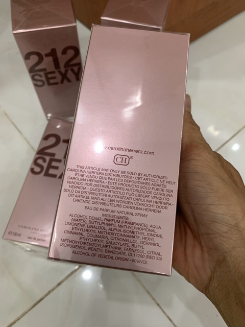 Nước hoa 212 sexy nữ edp 100ml full seal