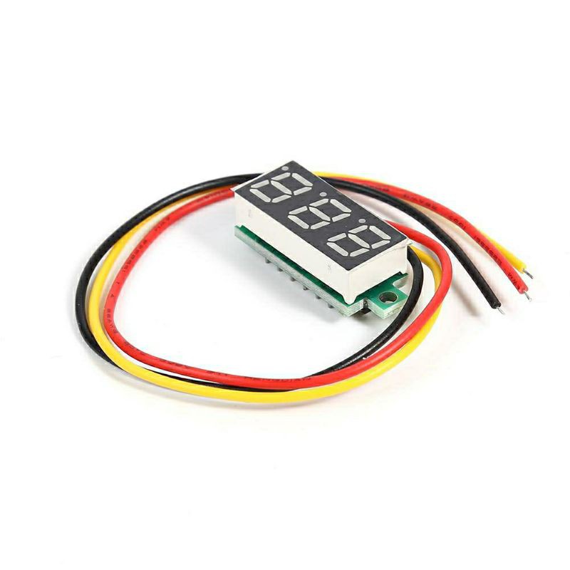 Đồng Hồ Đo Điện Áp Mini 0.28 Inch Dc 0-100v 3 Dây