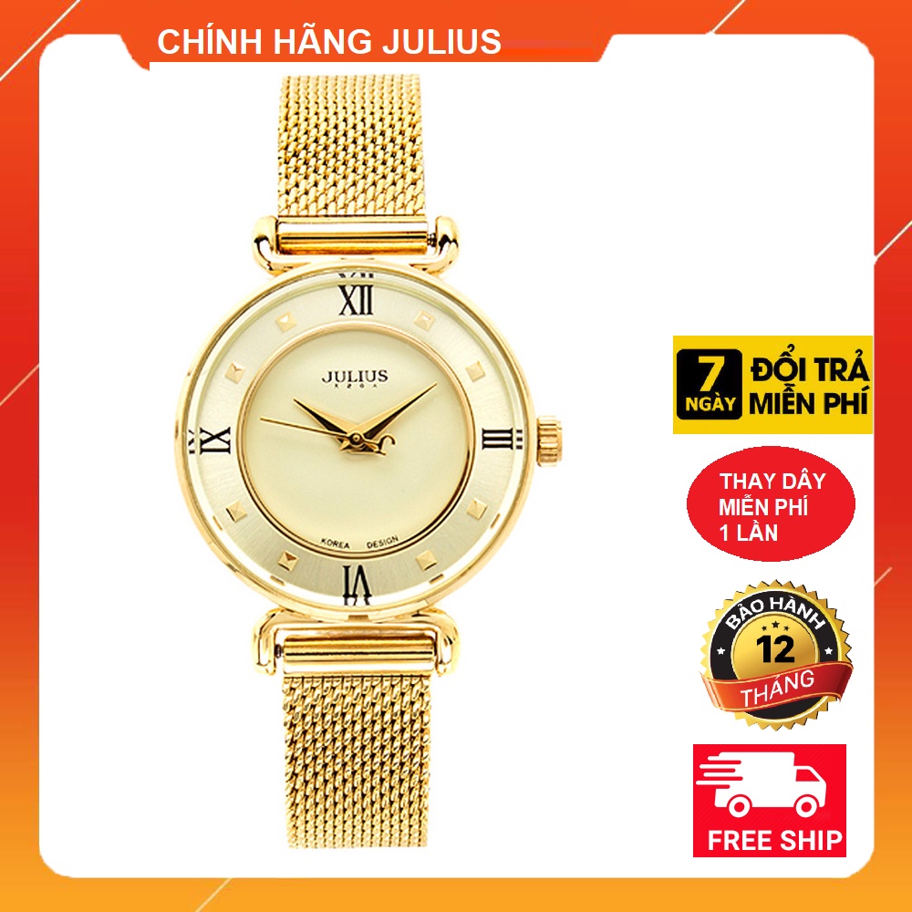 Đồng hồ nữ dây thép Julius S28mm