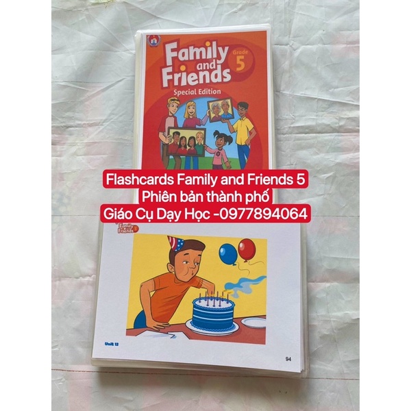 Flashcards  Thẻ Tiếng Anh Family and Friends Special 1-2-3-4-5 phiên bản thành phố