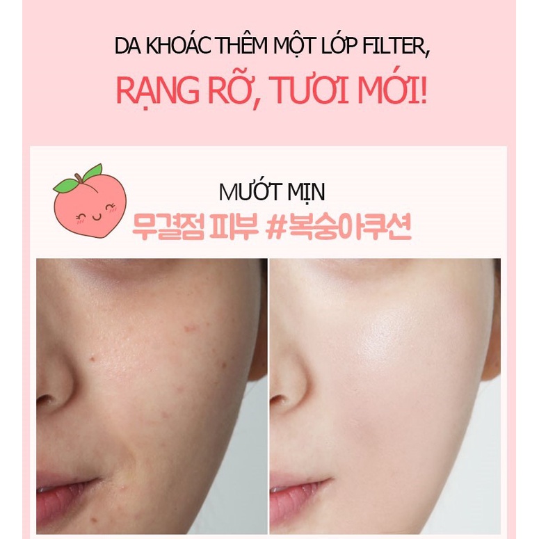 Phấn Nước Che Khuyết Điểm Holika Holika Holi Pop Blur Lasting Cushion Mỏng Nhẹ Trong Suốt SPF50+ PA+++ 13g