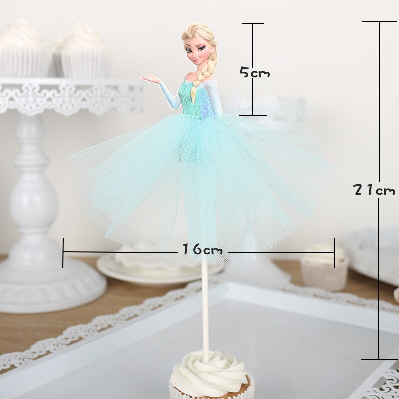 Disney Phụ Kiện Trang Trí Bánh Kem Sinh Nhật Hình Công Chúa Elsa Anna Trong Phim Frozen