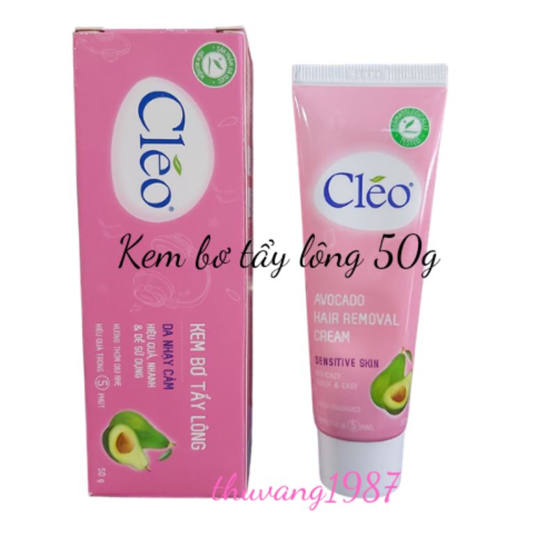 Kem bơ tẩy lông Cleo 50g