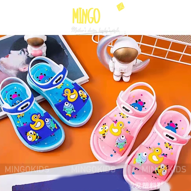 Dép sandal cho bé trai bé gái MG2-11 size 18-23 Họa tiết vịt ngỗ nghĩnh