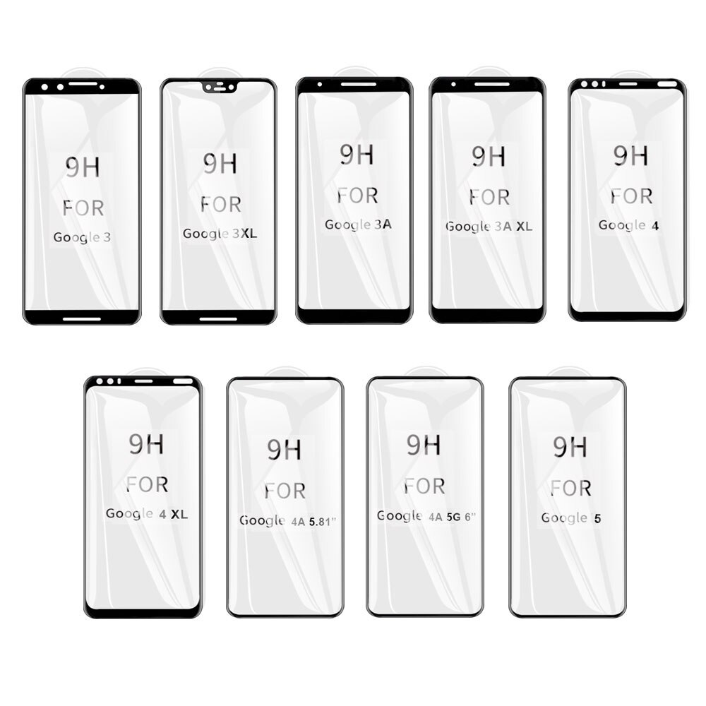 Kính cường lực 5D viền cong dành cho Google Pixel 6 Pro 5 5XL 5A 4 4A 3 3A 2 XL 5G