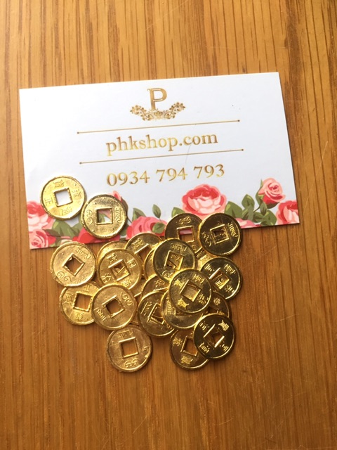 Đồng xu kim loại màu vàng đồng tiền cổ mạ xi vàng | BigBuy360 - bigbuy360.vn