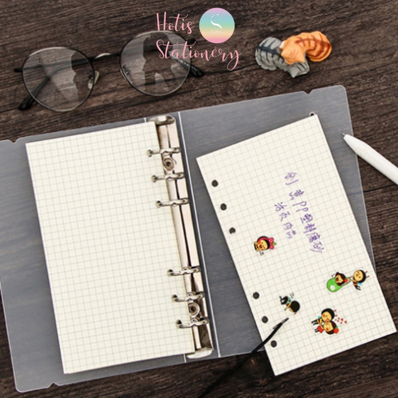 [HOTIS] Giấy refill sổ bìa còng binder notebook A6/ A5/ B5/ A4