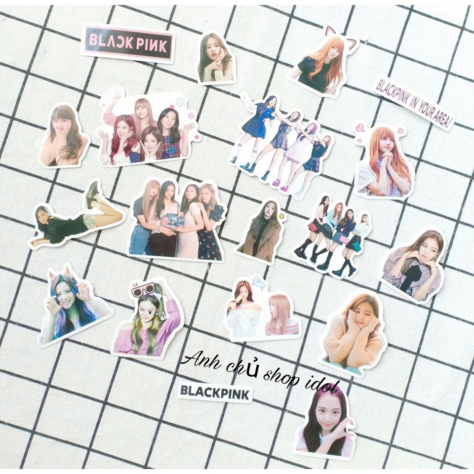 Sticker dán Black pink
