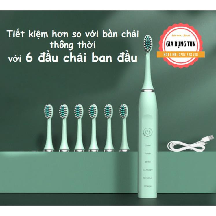 [LỐC SALE] Bàn chải điện cao cấp 5 chế độ