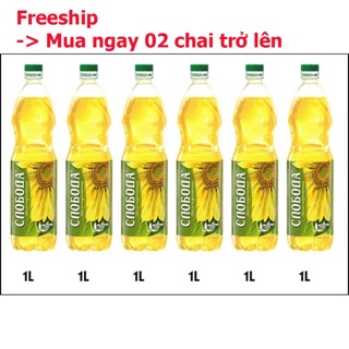 Dầu ăn hữu cơ hướng dương Sloboda 1L Nga cao cấp tốt cho tim mạch