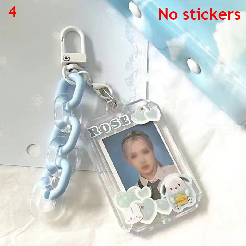 Khung Ảnh Bằng Acrylic Trong Suốt Nhiều Màu Kích Thước 1 inch Có Móc Treo Chìa Khóa Tiện Dụng Giá Đỡ