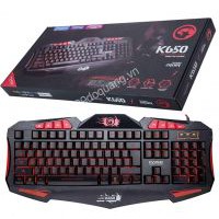 [Mã 267ELSALE hoàn 7% đơn 300K] Bàn Phím Chuyên Game Cao Cấp Marvo K650 Có Đèn LED