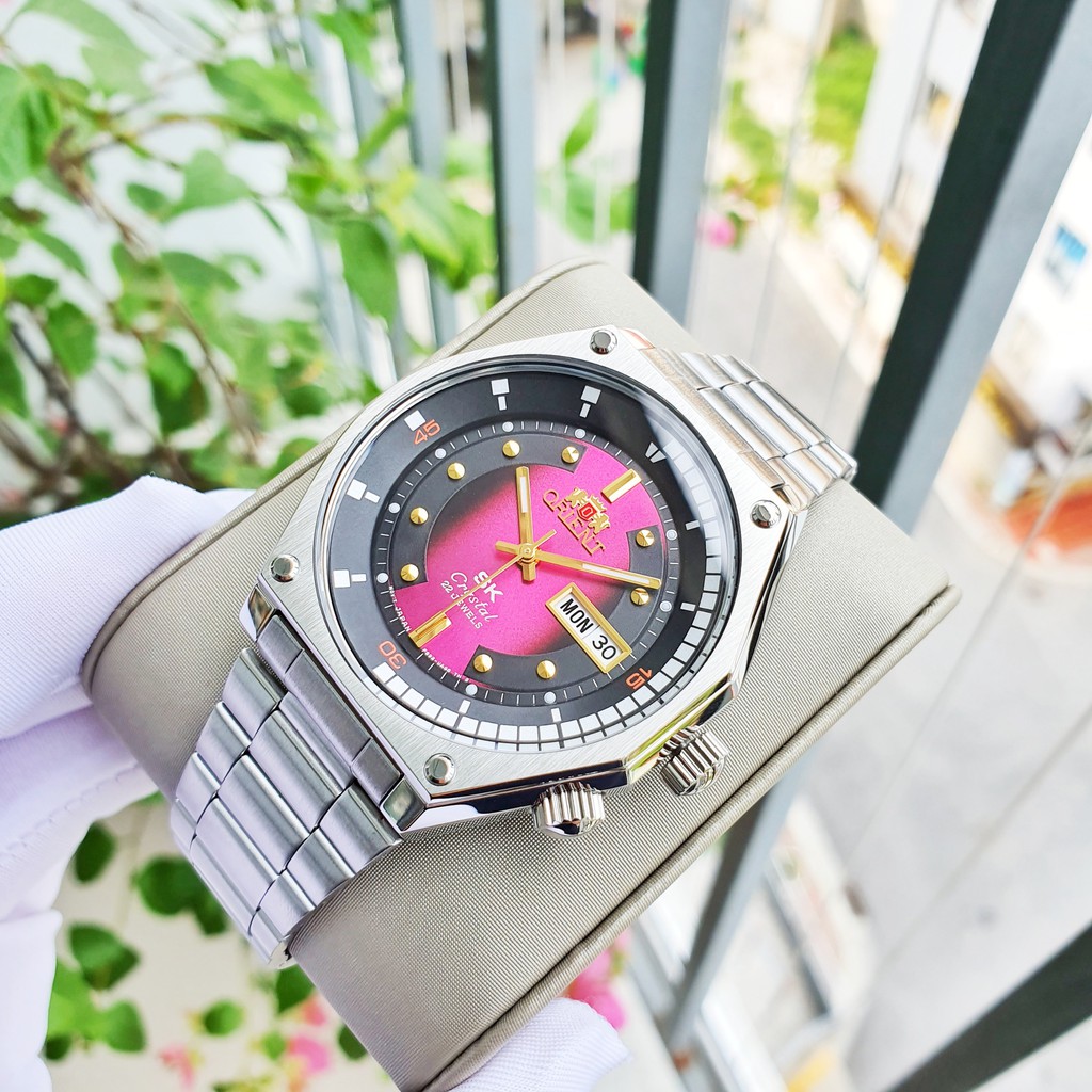 Đồng Hồ Nam chính hãng Orient Automatic RA-AA0B02R19B (SK Mặt Lửa) bản mới 2019-Máy cơ tự động-Dây kim loại-Size 42mm