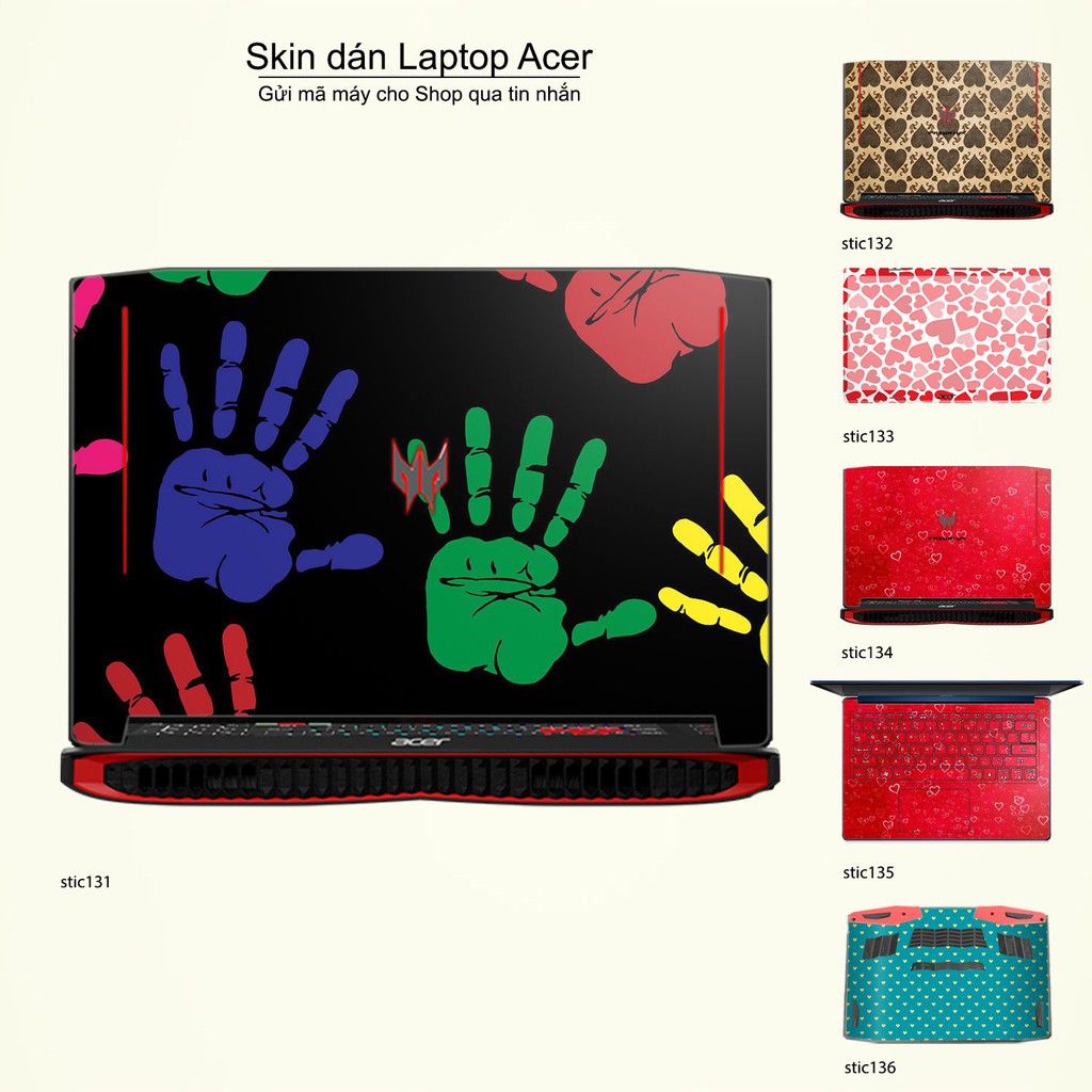 Skin dán Laptop Acer in hình Hoa văn sticker nhiều mẫu 22 (inbox mã máy cho Shop)