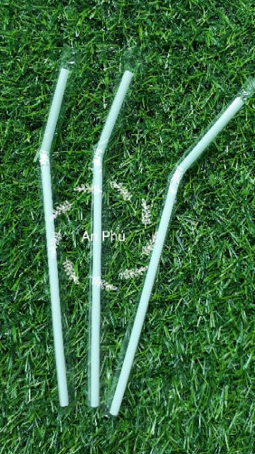 50 Ống hút cafe cong Trắng phi 5 bọc màng bọc giấy | BigBuy360 - bigbuy360.vn