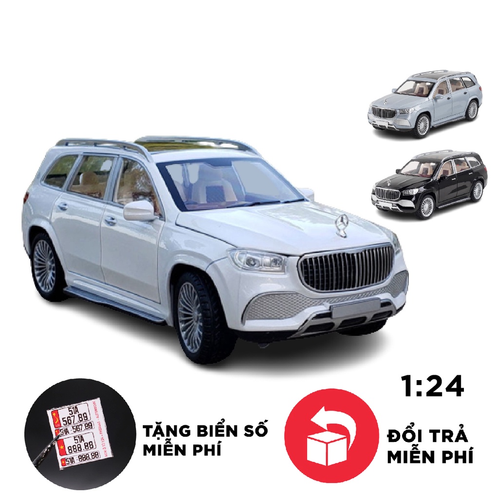 Mô hình xe Mercedes Maybach Gls600 1:24 Chimei 7516