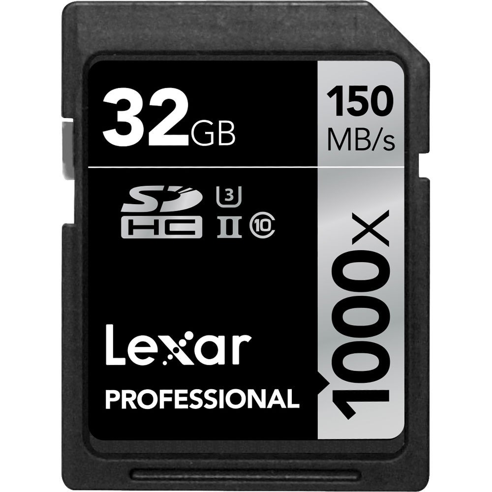 [Mã 159ELSALE hoàn 7% đơn 300K] Thẻ nhớ Lexar 32GB Professional 1000x 150MB/s SDHC UHS-II