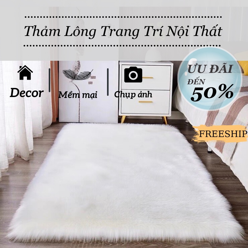 Thảm Lông Chụp Ảnh, Decor Phòng Ngủ, Bàn Trang Điểm COCA T