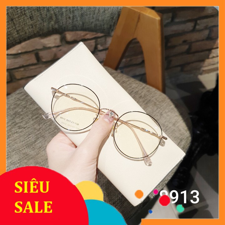 Gọng kính kim loại tròn thời trang 8913
