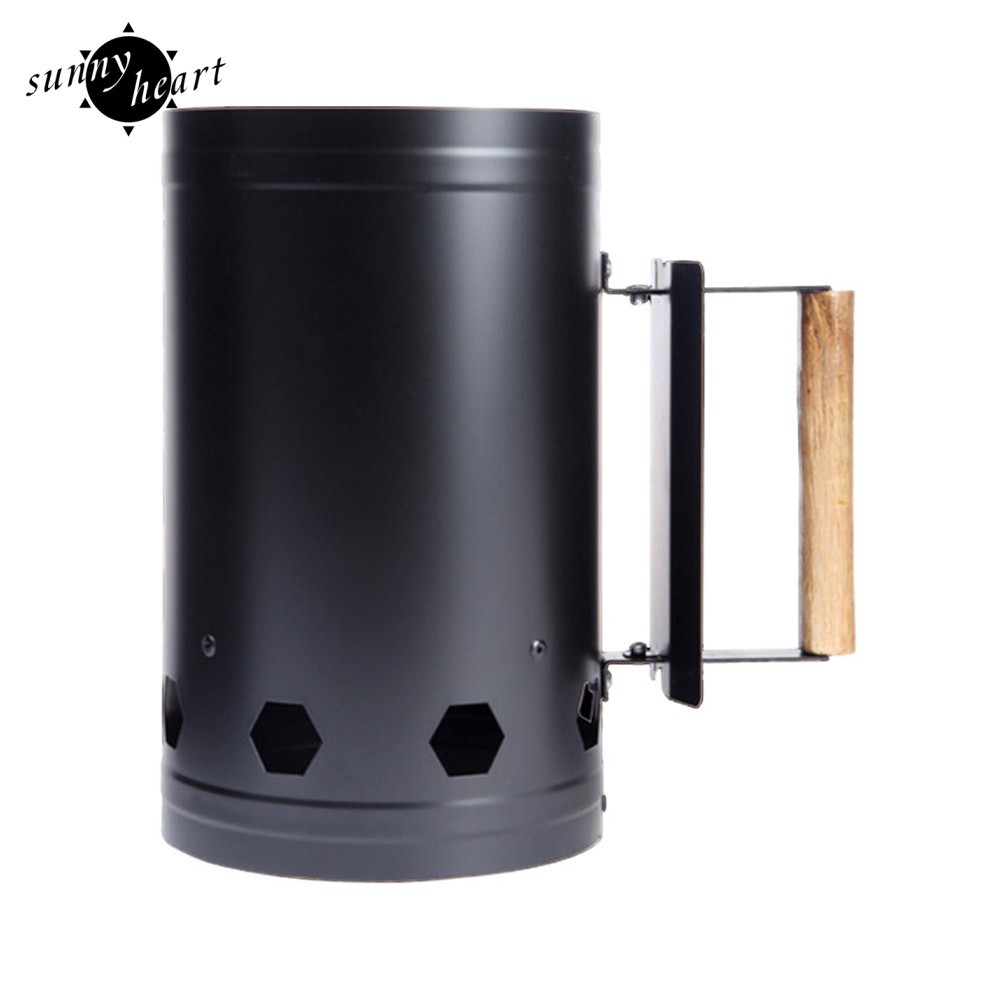 Thùng đựng mồi than củi đốt nứng thịt có tay cầm