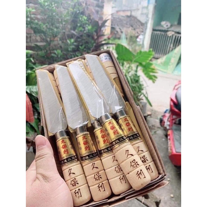 Dao Gọt Cán Gỗ Nội Địa Trung Cực Bén (1 Cây),Dao cán gỗ gọt trái cây - DAO GỌT HOA QUẢ SIÊU BÉN