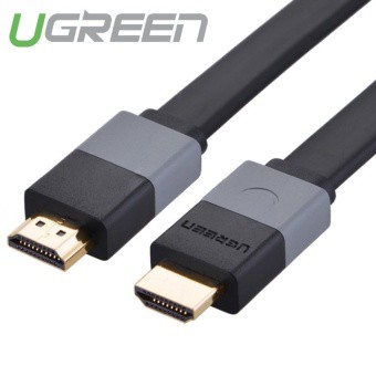 [Mã ELFLASH5 giảm 20K đơn 50K] Cáp HDMI 2M dẹt chính hãng Ugreen UG-30110 hỗ trợ 3D 4K