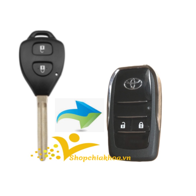 Vỏ chìa khóa xe Vios đầy đủ các mẫu, vỏ chuẩn thông số chìa khóa zin theo xe, đầy đủ logo kèm theo