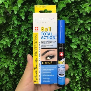 Serum Dưỡng Dài Chân Mày Eveline 8in1 Henna- NGa