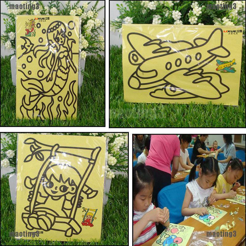 Bộ 5 Tranh Cát Đồ Chơi Vẽ Hình Cho Bé