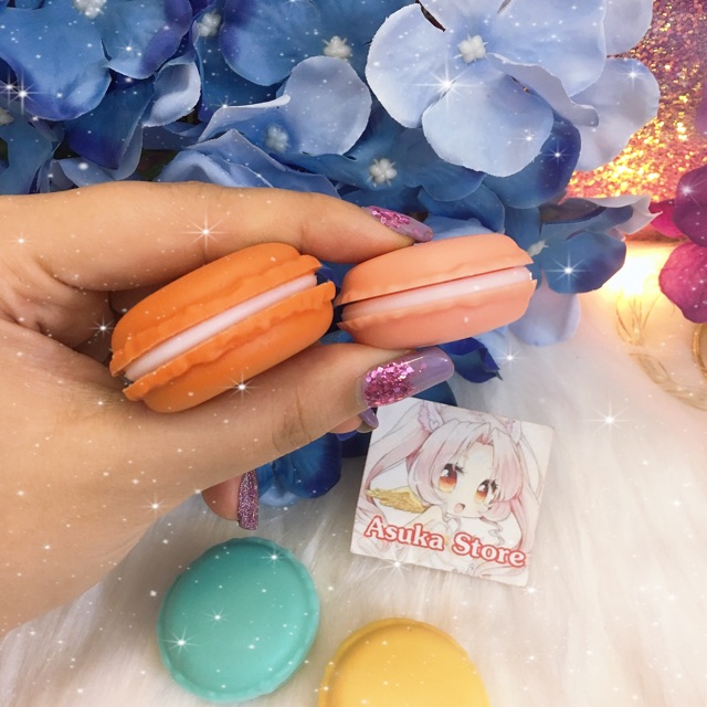 Hủ macaron nhỏ - Đựng Son Dưỡng, Chiết Mỹ Phẩm Du Lịch