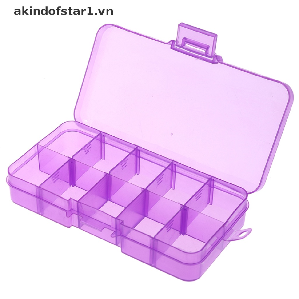 Hộp Đựng Trang Sức 10 Ngăn Có Thể Điều Chỉnh Kích Cỡ