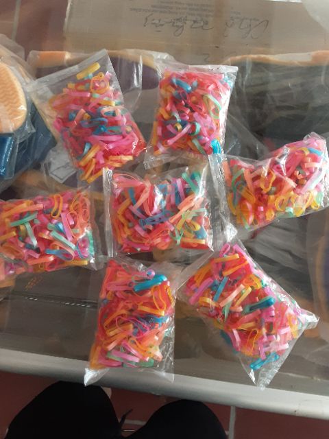 Combo 8 gói chun buộc tóc siêu dai, các màu