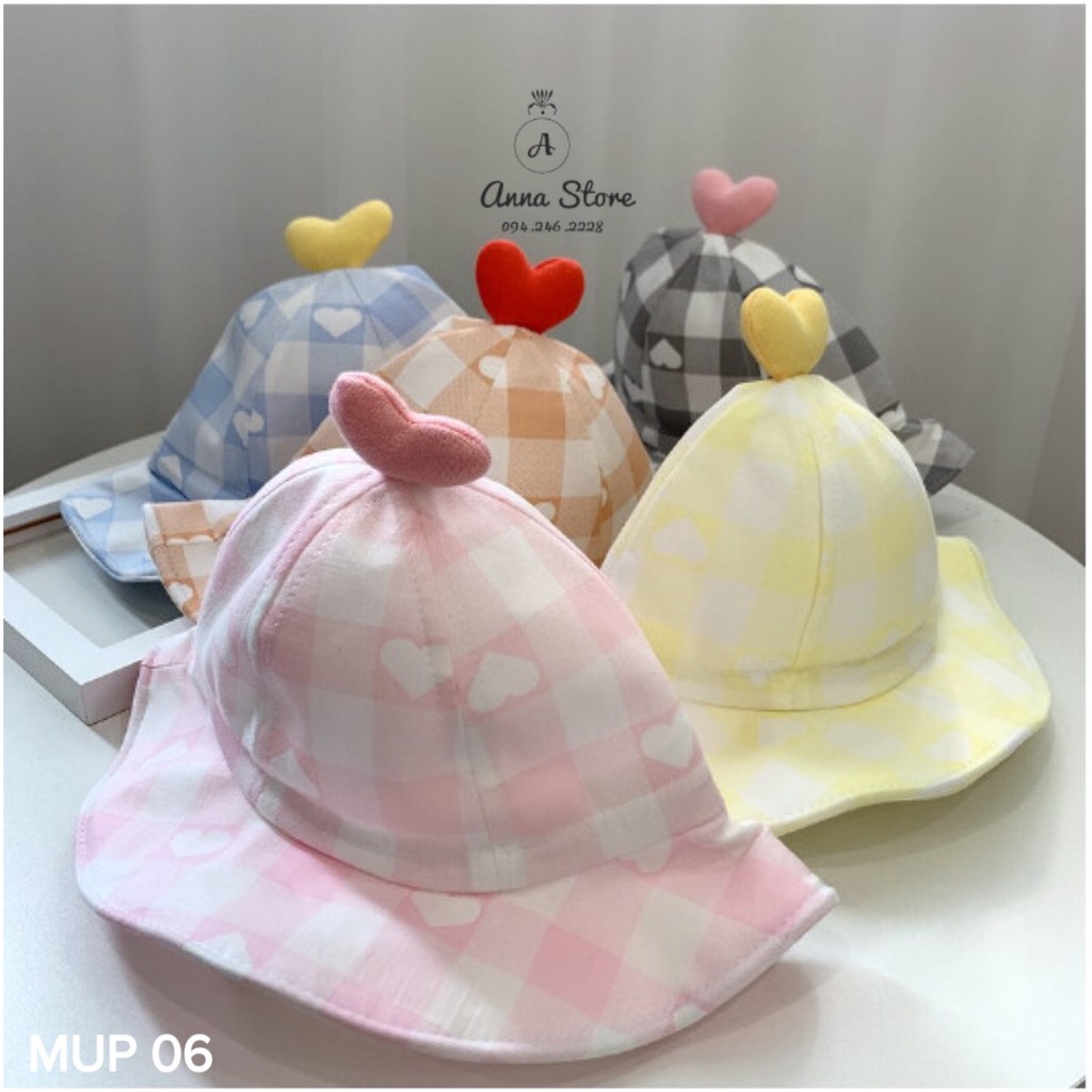 MUP 06 : Mũ vành cho bé gái 6-24m